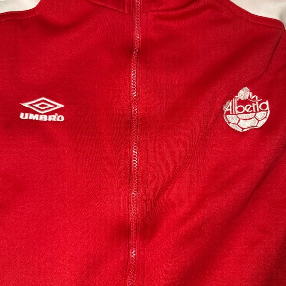 Vintage Umbro Alberta Canada Soccer Embroidered Full zip Jacket Men's Large - Picture 3 of 11